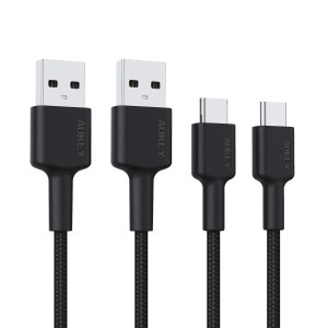 USB Type C Cable AUKEY [ 6ft 2-Pack ]