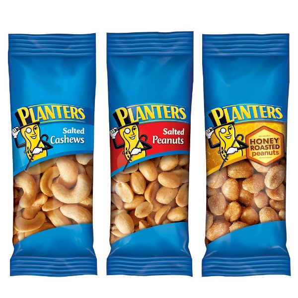 Nuts Cashews and Peanuts Variety Pack Snack Nuts (36 Count - 61.49 Oz total)