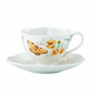 Lenox Butterfly Meadow Fritillary Cup and Saucer Set