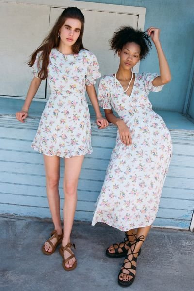 Faithfull The Brand Maggie Floral Midi Dress | Urban Outfitters