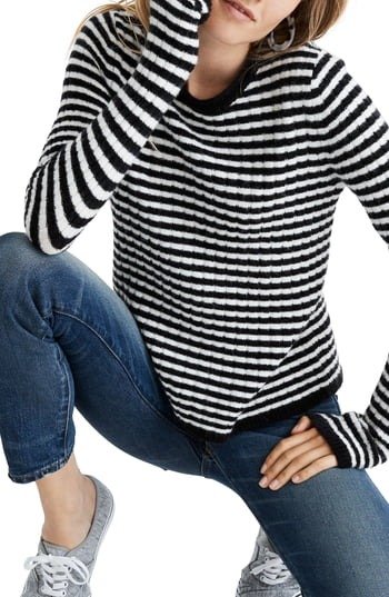 Colette Striped Wool Blend Sweater