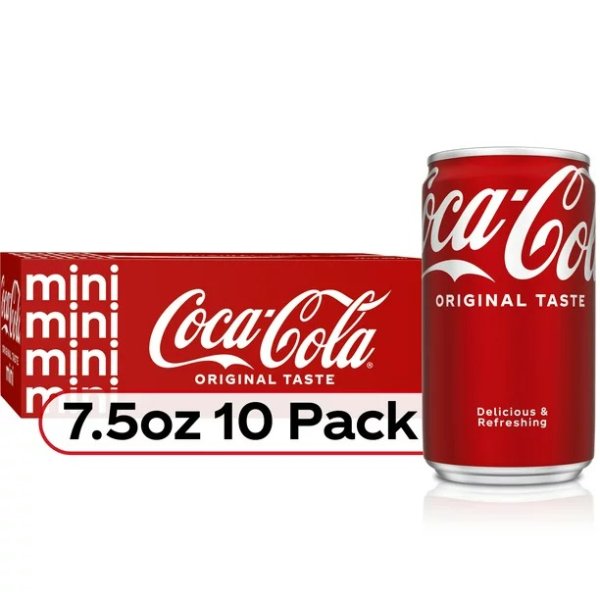 Soda Soft Drink, 7.5 fl oz, 10 Pack