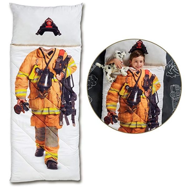 超逼真儿童消防员睡袋