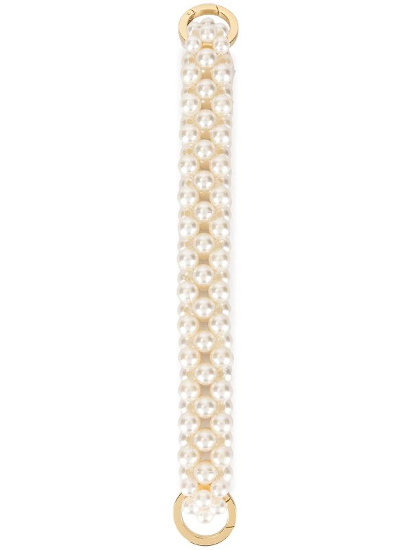 small pearl-beaded handle