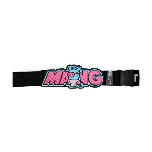 Official Merchandise by Line Friends - Luggage Suitcase Strap Belt MANG Character, Pink
