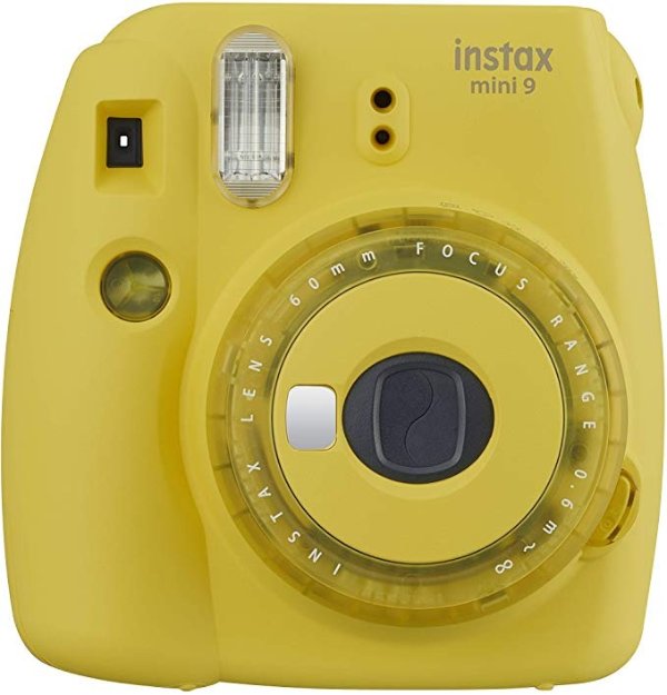 Mini 9 Instant Camera with Clear Accents (Yellow)