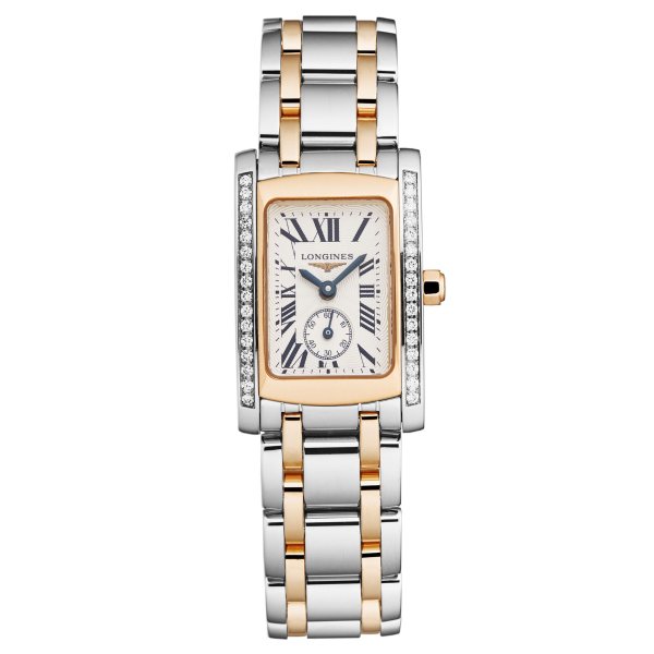 Womens Dolcevita Silver Dial Two-Tone SS and 18K Bracelet L5.155.5.79.7