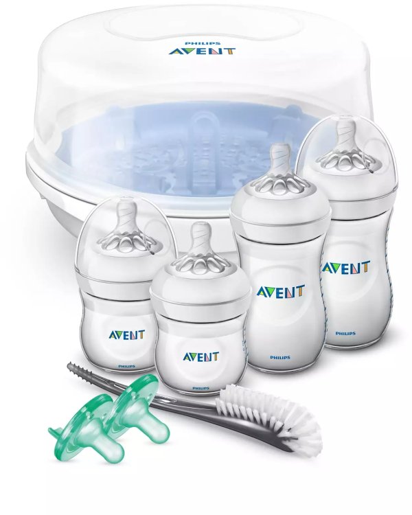 Buy the Avent Avent Natural Baby Bottle Essentials Gift Set SCD208/01 Natural Baby Bottle Essentials Gift Set
