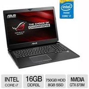 ASUS ROG 17.3" Notebook Intel Core i7 16GB  GTX 870M  (G750JS-TS71)