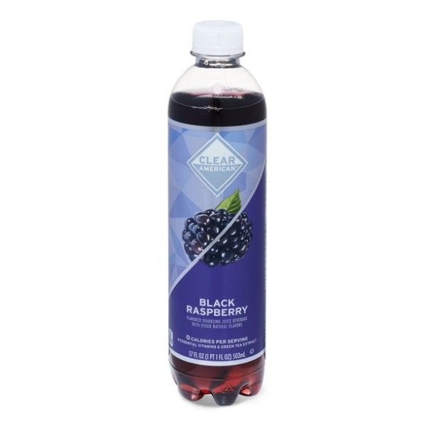 Clear American Ice Black Raspberry Sparkling Juice, 17 Fl Oz BottleClear American Ice Black Raspberry Sparkling Juice, 17 Fl Oz Bottle