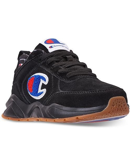 Boys' 93Eighteen Suede Chenille Athletic Training Sneakers from Finish Line
