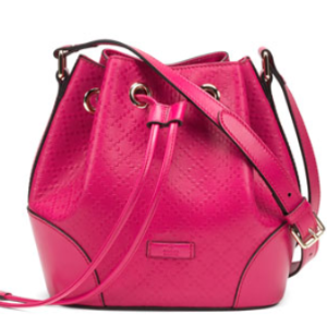 Gucci Bright Diamante Small Bucket Bag, Fuchsia 
