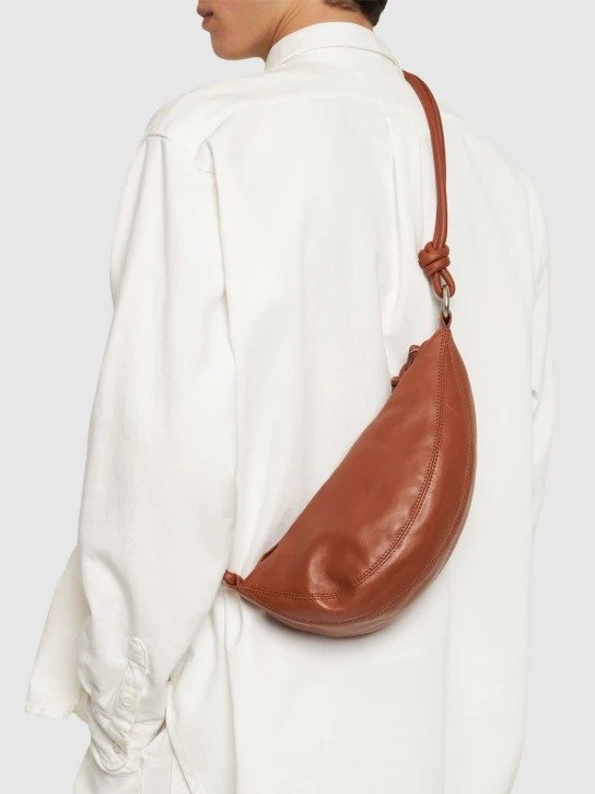 Large leather crossbody bag