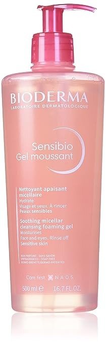 - Sensibio Foaming Gel - Foaming Cleanser - Cleanser and Makeup Remover - Facial Foaming Cleanser for Sensitive Skin