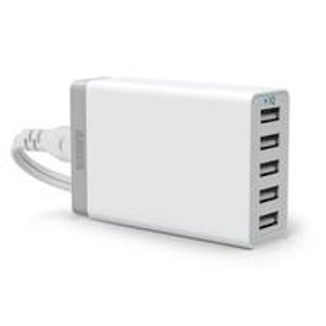 Anker 40W 5-Port Desktop USB Charger  (White)