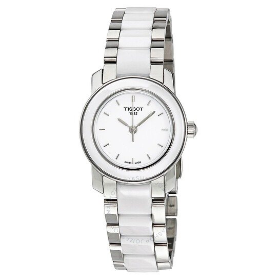 T-Trend White Ceramic Ladies Watch T0642102201100