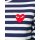 heart logo striped top