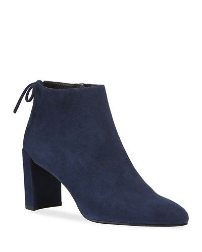 Lofty Suede Pointed-Toe Booties