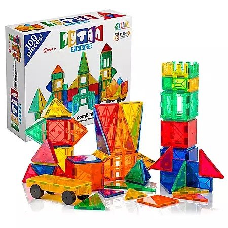 Tytan Magnetic Learning Tiles Building Set with 100 pieces - Sam's Club