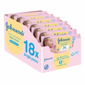 Johnson's 柔软无香婴儿湿纸巾 18盒