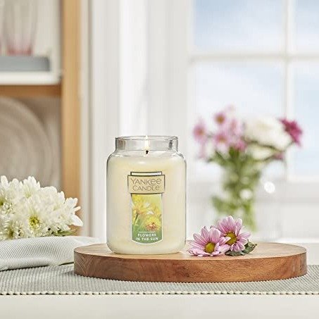 Flowers in The Sun Scented Premium Paraffin Grade Candle Wax with up to 150 Hour Burn Time, Large Jar