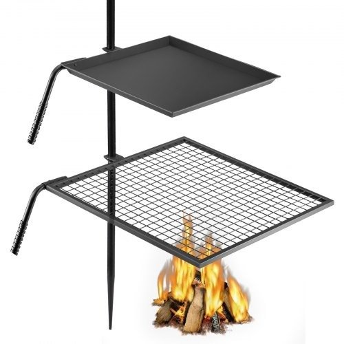 Vevor Swing Grill Campfire Swivel Grill Heavy Duty Over Fire Pit Grate For Bbq | VEVOR US