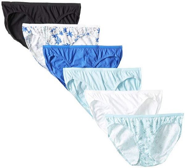 Women's Core Sporty Hipster Panty (Pack of 6, Color may vary)
