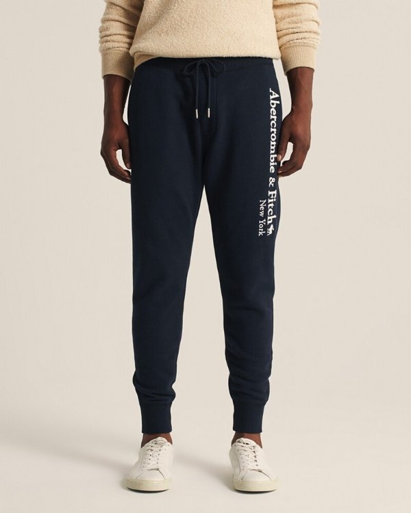 Men's Logo Joggers | Men's Up to 50% Off Select Styles | Abercrombie.com