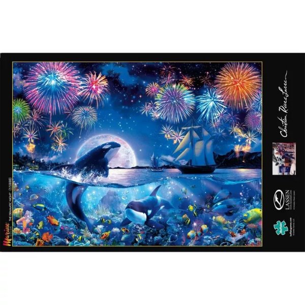 Marine Color: The Dramatic Night Jigsaw Puzzle - 1000pc