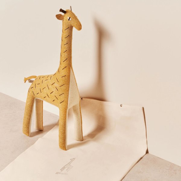 x Carapau Ziffa the Nubian Giraffe Wool Plush Toy