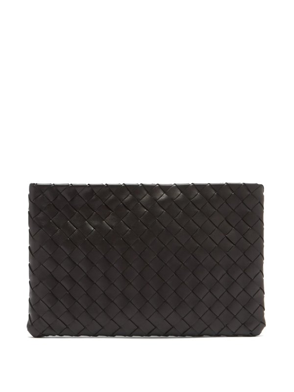 Intrecciato leather zip pouch | Bottega Veneta | MATCHESFASHION