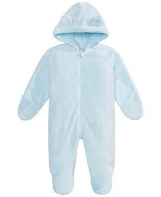 Baby Boys & Girls Hooded Footed Faux-Fur Bunting Snowsuit, Created for Macy's