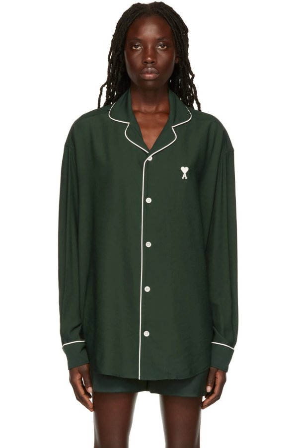SSENSE Exclusive Green Ami De Coeur Shirt