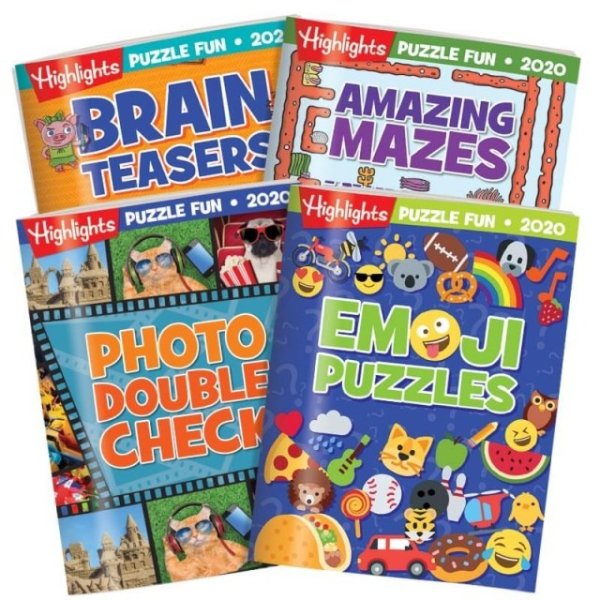 Puzzle Fun Collection 2020 4-Book Set | Highlights for Children