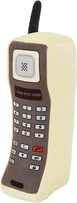 Retro Cell Phone Plush Squeaky Dog Toy - Chewy.com