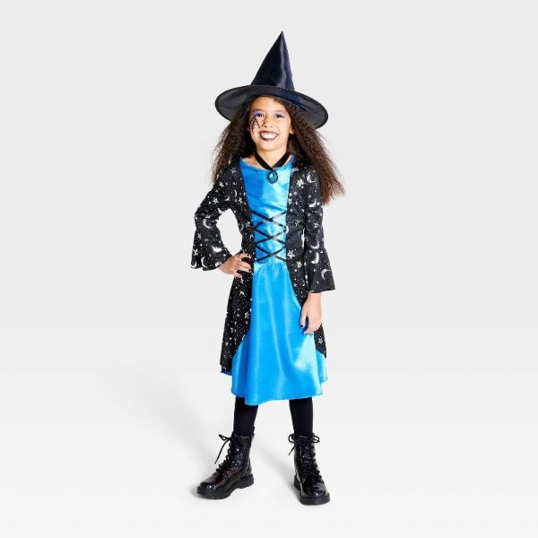 Kids' Storybook Witch Halloween Costume Dress with Accessories - Hyde & EEK! Boutique™