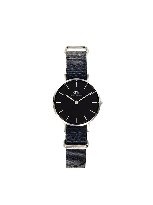 Petite Cornwall Stainless Steel & Leather Strap Watch