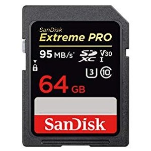 SanDisk Extreme Pro 64GB SDXC U3 C10 存储卡