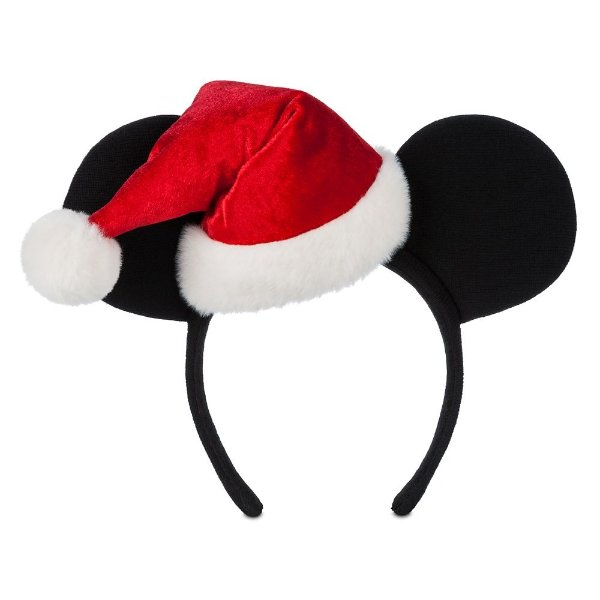 Mickey Mouse Santa Ear Headband for Adults | shopDisney