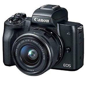 Refurbished EOS M50 EF-M 15-45mm f/3.5-6.3 IS STM Lens Kit Black