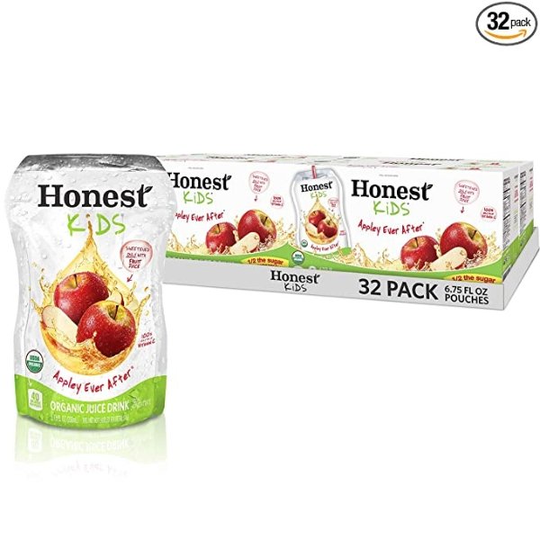 HONEST Kids 有机苹果汁 32袋装