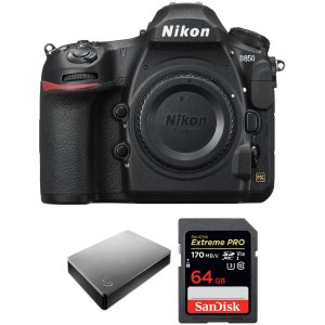 Nikon D850 DSLR Camera Body with Storage Kit