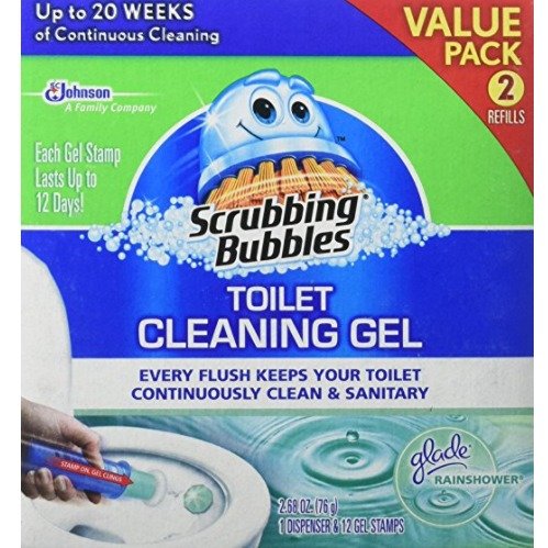 Scrubbing Bubbles 马桶芳香清洁凝胶  1个工具棒带12个清洁凝胶
