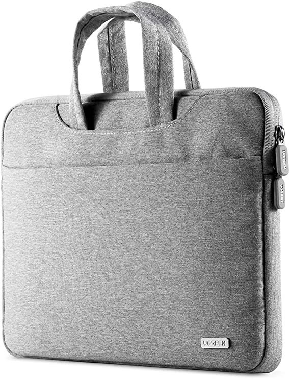 Laptop Bag 360 Protective Carrying Case Portable Computer Bag Water Resistant Compatible with New 13-15.6 Inch MacBook Air Pro, HP, DELL, Gray