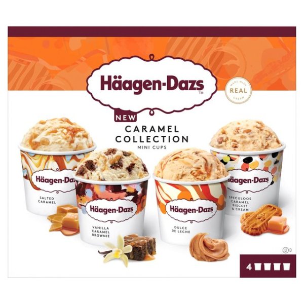 Haagen-Dazs 焦糖系列迷你杯冰淇淋 4 x 95ml
