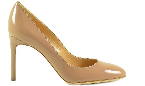 Nude Patent Leather Pumps