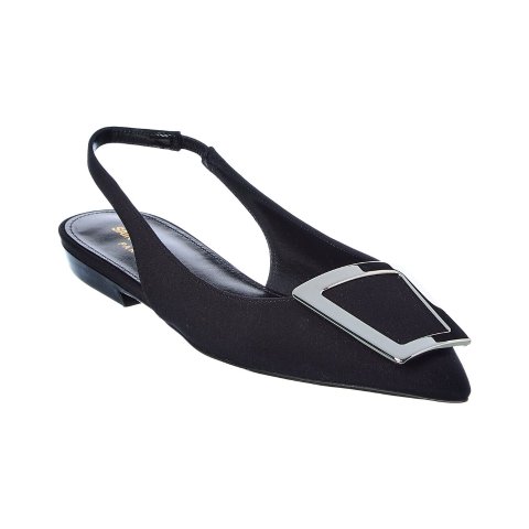 Saint LaurentVivi Canvas Slingback Flat