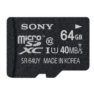 Sony 64GB microSDXC Class 10 UHS-1 Memory Card
