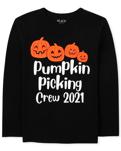 Unisex Toddler Matching Family Long Sleeve Pumpkin Picking Graphic Tee | The Children's Place