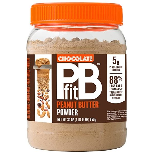 All-Natural Chocolate Peanut Butter Powder, Powdered Peanut Spread from Real Roasted Pressed Peanuts and Cocoa, 5g of Protein (30 oz.)